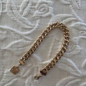 Anne Klein gold-tone curb chain chunky bracelet